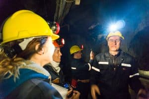 Guided tour of a gold mine at La Cité de l'Or, a Quebec must-see