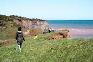 walking and hiking île Boudreau in Grande-Entrée