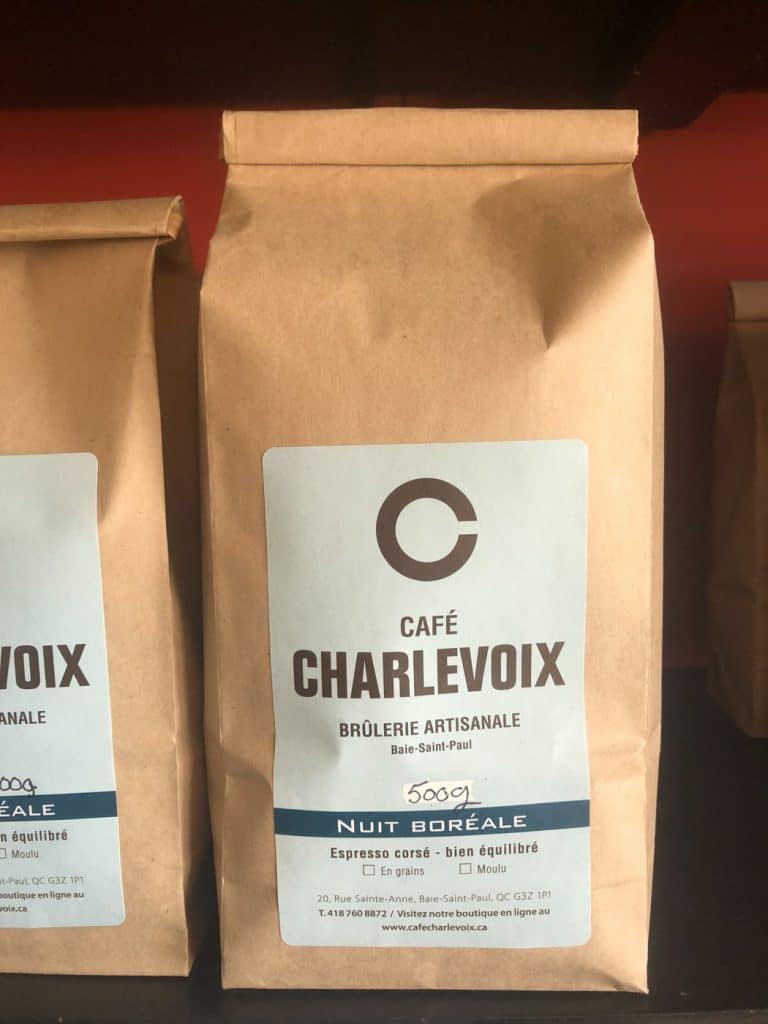 Fresh local coffee in Charlevoix
