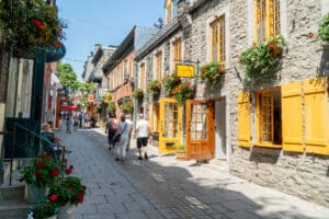 Streets of Quebec City in Summer