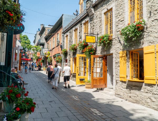 Streets of Quebec City in Summer