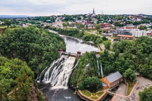 Aerial View - Waterfall Parc des Chutes Riviere du Loup - Melanie Jean