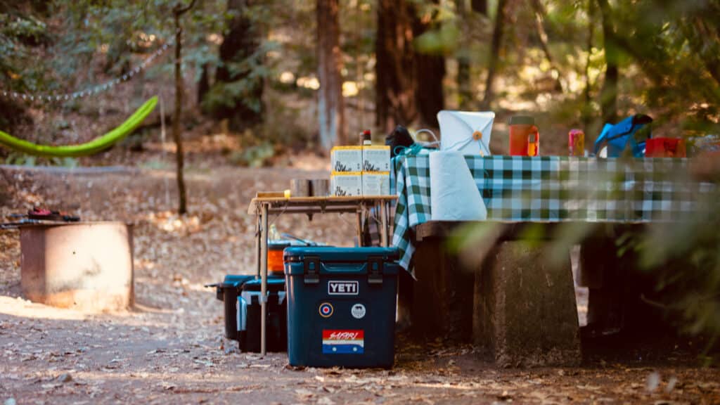 Picnic table Camping Setup - Reuben Kim Unsplash
