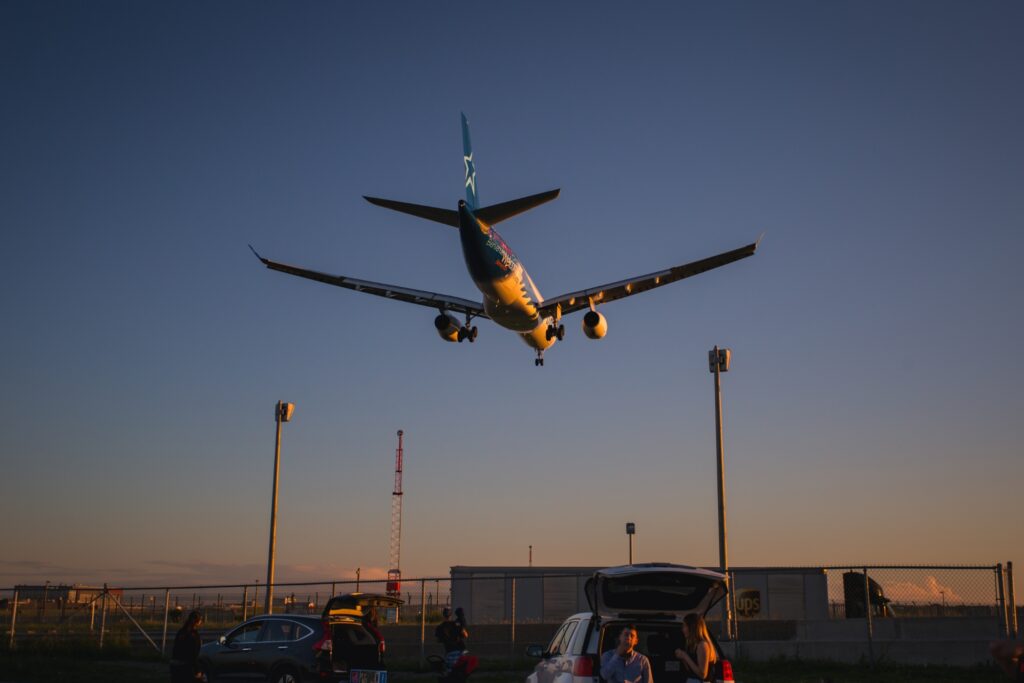 Plane Landing - at Montreal Airport - JP Valery - From Unsplash