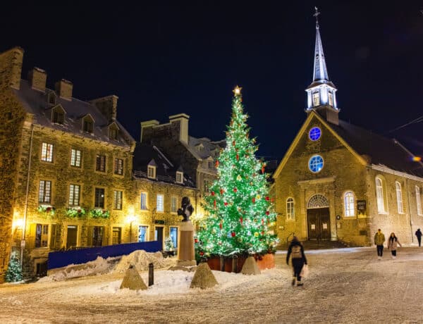Place Royal at Christmas - © Stephane Audet, Destination Québec Cité