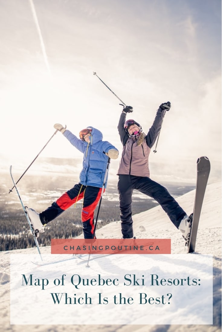 Map of Quebec Ski Resorts Which - Happy Skiers In The Top Of The Ski Resort
