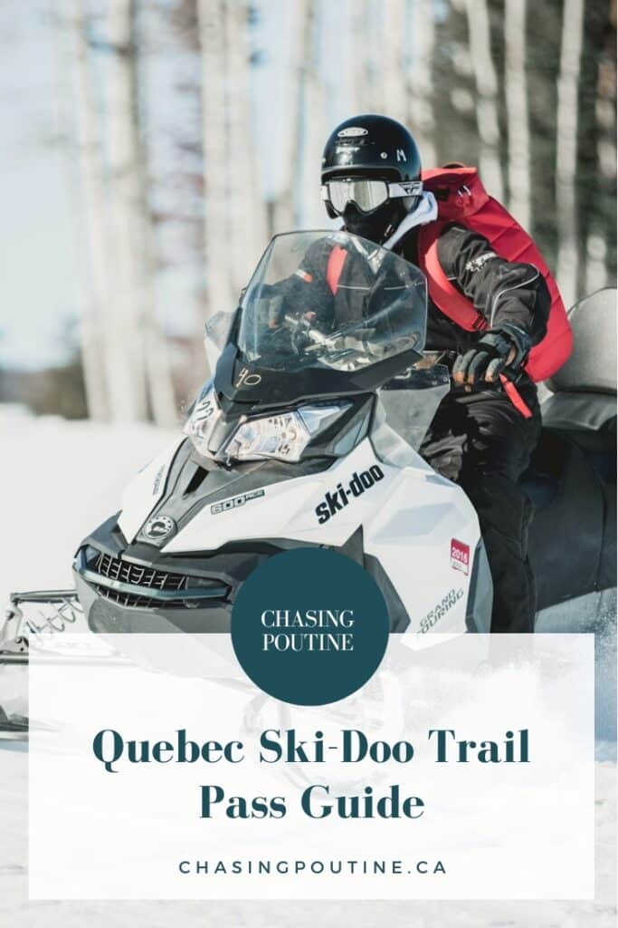 A Man Riding Ski-Doo - in Quebec Trail - Pinterest