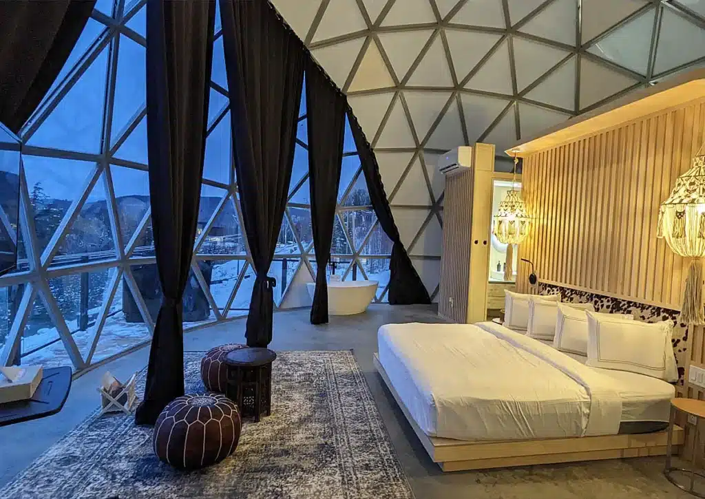 Indoor Glass Dome - Tremblant Bel Air Resort