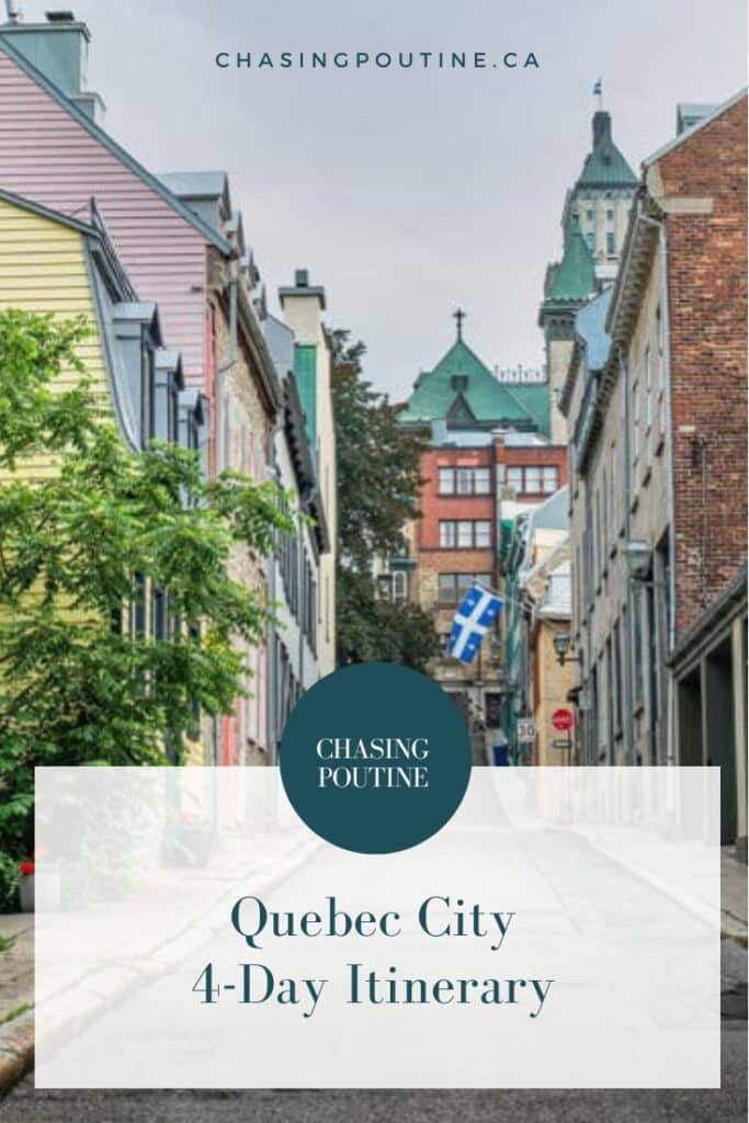 Pinterest - Itinerary in Old Quebec City