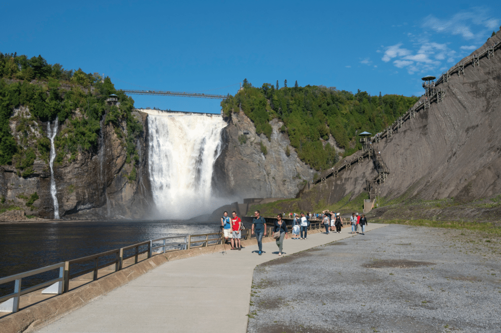 Small Trail for Bikes and Walking - in Front of Montmorency waterfall - Destination Quebec Cite - Jeff Frenette