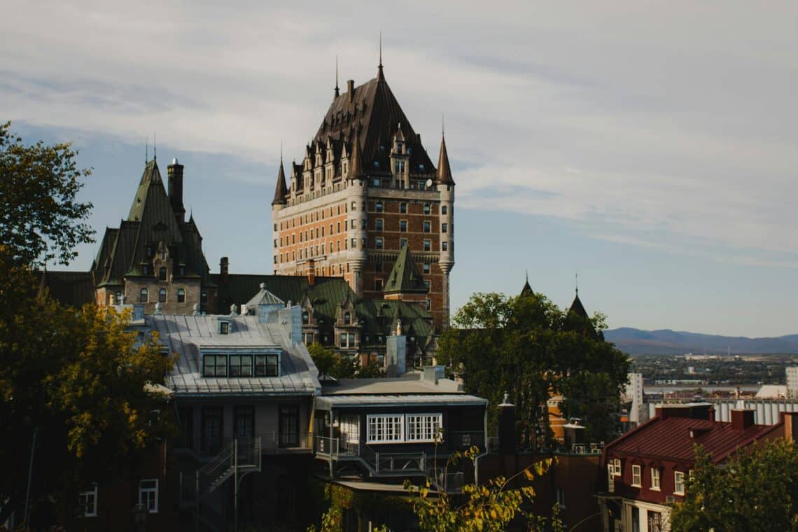 Buildings in Quebec City - and the Chateau Frontenac - Coline Chazot - From Pexels