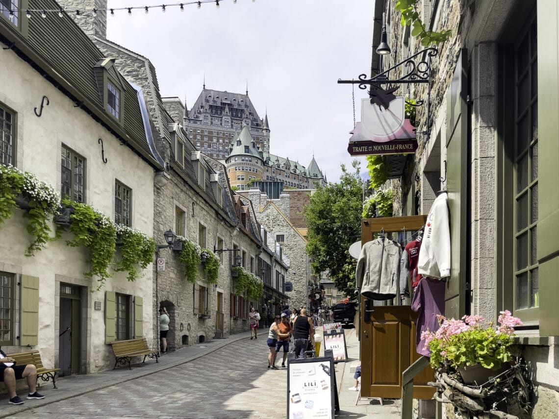 Château Frontenac in Petit-Champlain neighbourhood