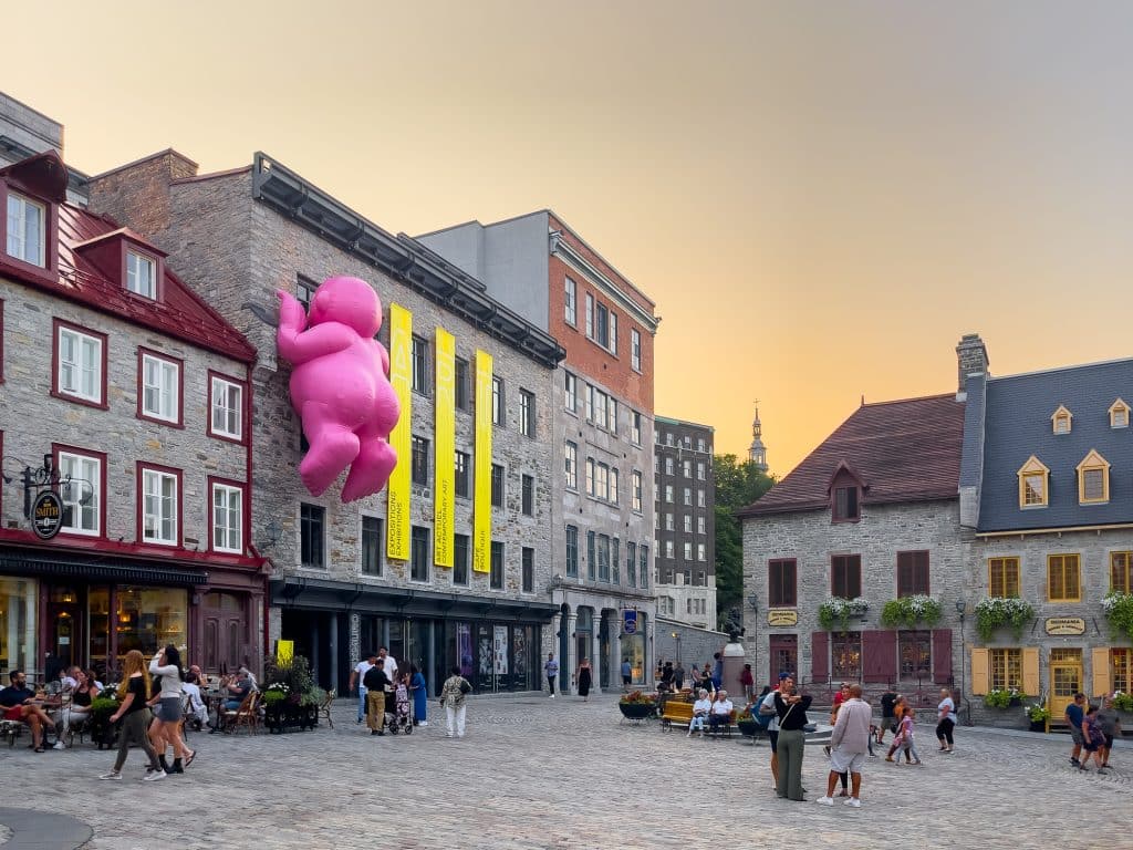 Place royale at sunset - Petit-Champlain, Quebec City
