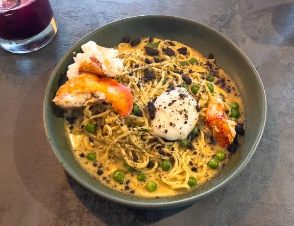 Pasta with lobster from Restaurant Eva