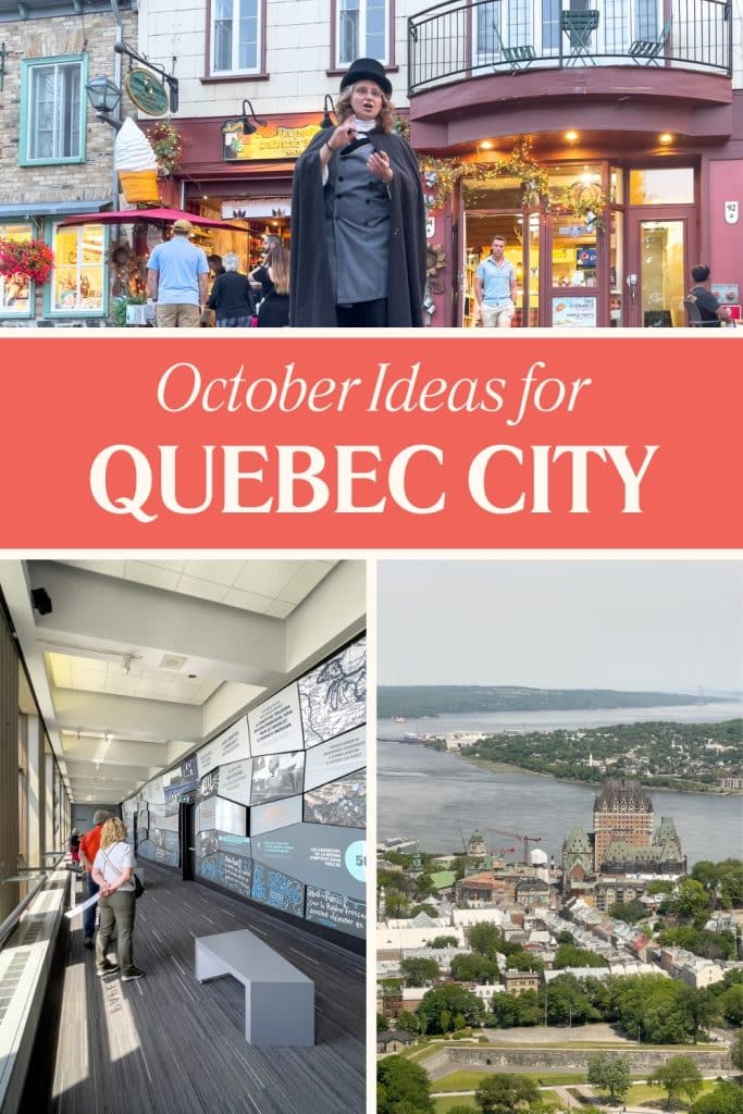 Pin Quebec City in October