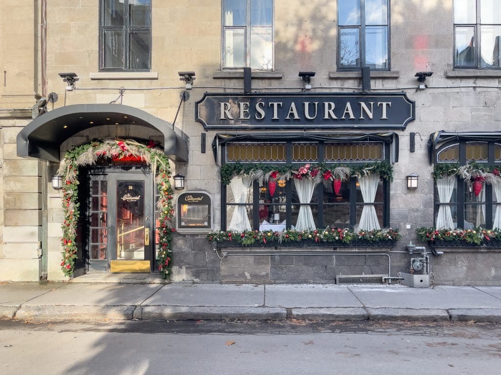 Front of Le Continental restaurant