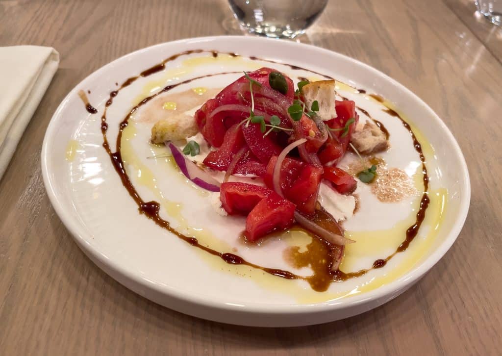 Panzanella salad at Va Bene