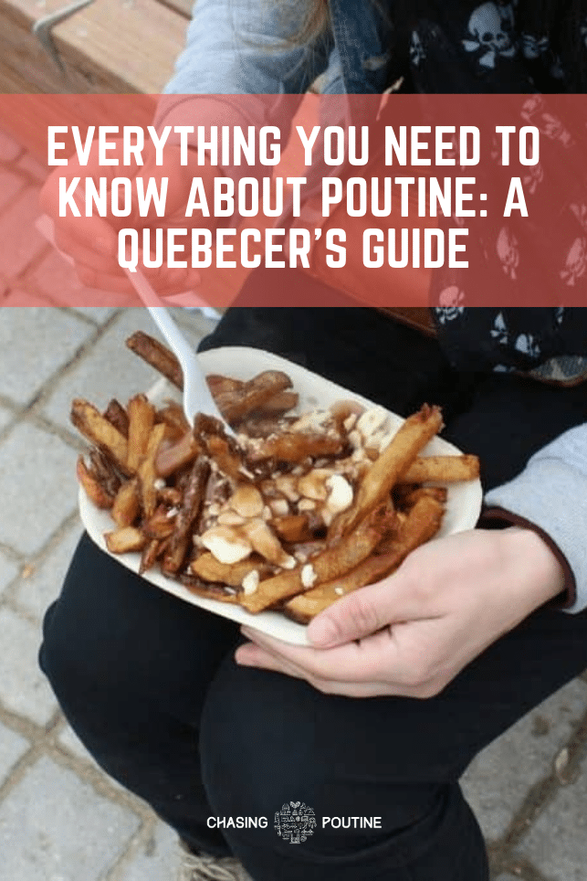 Woman Eating Poutine
