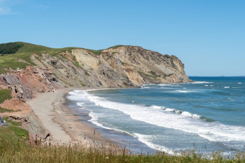 Buttes pelées cliffs in the îles de la Madeleine