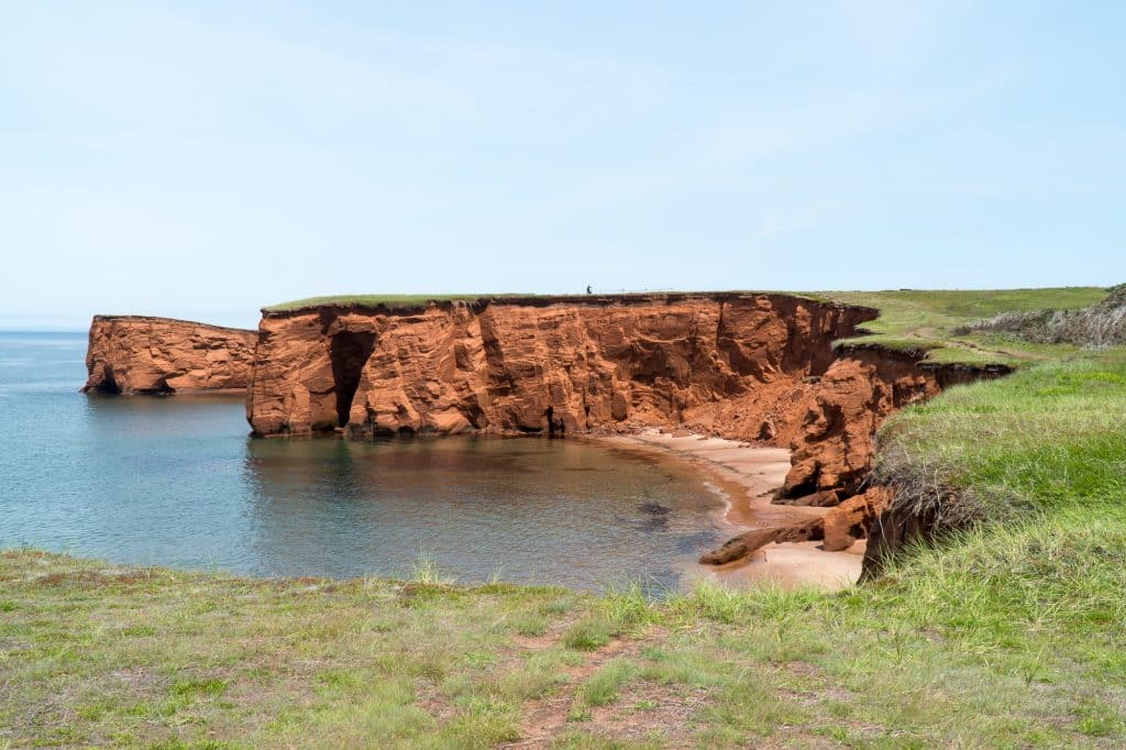 Cliffs of L'Étang-du-Nord in the Magdalen Islands