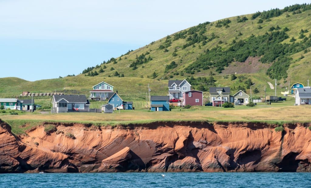 View from the ferry to the Magdalen Islands