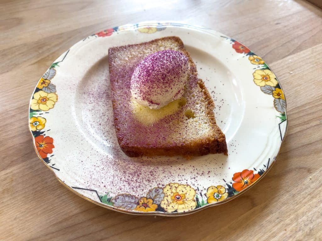 Dessert at Le Bicois foodie stop in Bas-Saint-Laurent