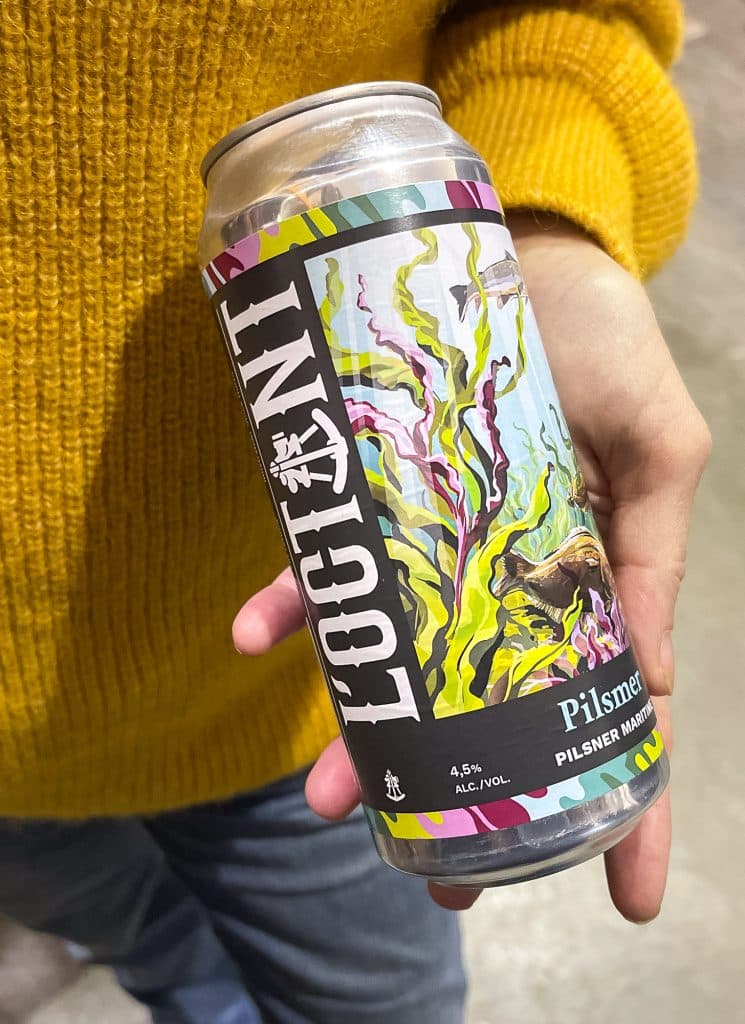 Pilsner can at L'Octant Microbrasserie in Bas-Saint-Laurent